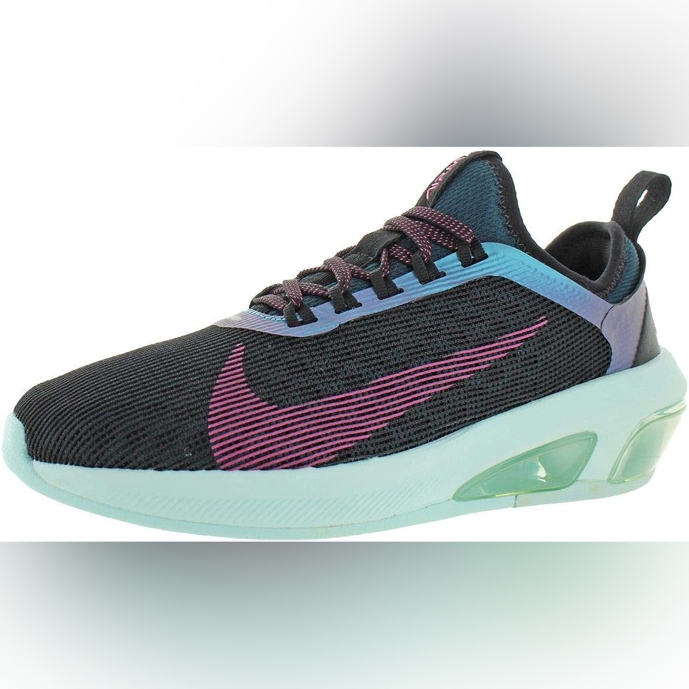 Nike Women's Air Max Fly Running Shoes Black Laser Fuchsia Pink Teal Tint
